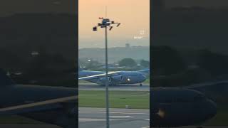 US Air Force Boeing C17A Globemaster II registered as 066154 taking off from the Kotoka Airport [upl. by Sale]