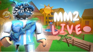 🔴MM2 SUMMER UPDATE LIVE WITH FANS🏝️ live mm2 shorts verticallive short roblox [upl. by Yetta]