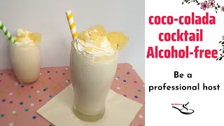 Coco colada cocktail Alcohol free recipe DO you like flying [upl. by Olumor]