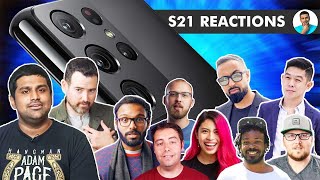 Galaxy S21  YouTubers React feat SuperSaf Coldfusion Hardware Canucks Jon Rettinger [upl. by Downall139]