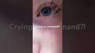 CRYING ON COMMAND eyes lashes eyelashes beauty [upl. by Airyt]