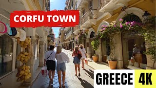 CORFU GREECE 🇬🇷 4K Corfu Old Town [upl. by Htebazileharas]