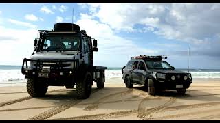 Moggin Around in the Unimog at the Beach Double Island and Fraser Island [upl. by Granoff752]