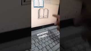 Wordpad Book Symbol shortcut key [upl. by Aliban]