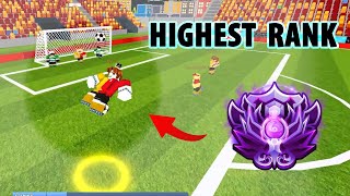 I reached the HIGHEST RANK in Super League Soccer Roblox [upl. by Einahpts]