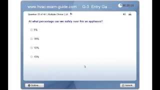 HVAC Exam Guide Practice  Gas Technician Test G3 Entry Level [upl. by Devin]