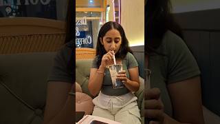 TRIED Crackle coffee  PEGGY ICECREAM funny funnyshorts viralvideo viralcoffee [upl. by Adnawat]