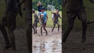 Vidhur throwing mud on Varun Mud day in freedom park [upl. by Yesdnil]