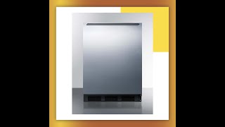 Accucold 24quot Wide AllRefrigerator ADA Compliant Stainless Steel Door [upl. by Atikahc]