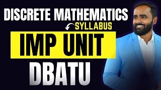 DISCRETE MATHEMATICS SYLLABUSIMP UNITDBATUPRADEEP GIRI SIR [upl. by Mogerly]