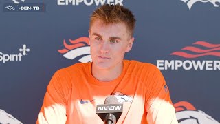 QB Bo Nix on Denvers offense All 11 of us on offense have things that we can improve on [upl. by Gibbie21]