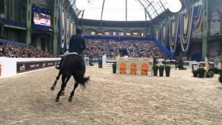 SIMON DELESTRE ET STARDUST QUINHON EN SLOW MOTION  Saut Hermès 2015 [upl. by Patnode609]