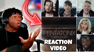 PENTATONIX quotCheerleader” REACTION  First Time Watching MV [upl. by Leverick]