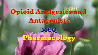 Opioid Analgesic amp antagonists MCQ  Pharmacology  Pharmacist Exam  AIIMS  GPAT  CGHS [upl. by Aztiley]