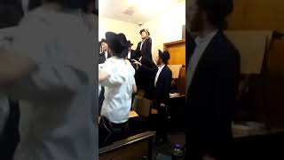 Bochurim dance before going on Shlichus [upl. by Bilek]