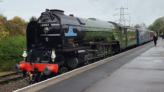 60163 Tornado arriving into Peterborough NVR [upl. by Anirdnajela271]