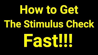 How to Get Your Stimulus Check as Quickly as Possible [upl. by Ozen]