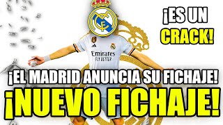 ¡NUEVO FICHAJE ¡YA ES OFICIAL  EL MADRID FICHA A ESTE CRACK PARA EL ATAQUE  ASÍ JUEGA [upl. by Johannah]