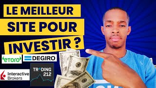 Quel plateforme pour investir en bourse  Mon top pour investir facilement en fonction du niveau [upl. by Starinsky]