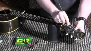 How to change strings on your acoustic guitar and tune with SNARK clip on tuner [upl. by Sherilyn]