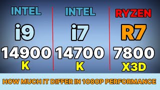 i9 14th 14900k vs 13900k vs R7 7800x3d vs i7 14700k vs i5 14600k vs i5 13600k [upl. by Aettam177]