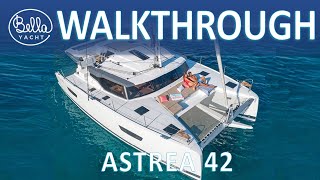 Walkthrough video Catamaran Fountaire Pajot Astrea 42 [upl. by Inna984]