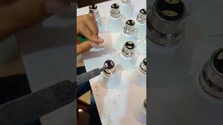 video LED bulb manufacturing and pin soldering connector [upl. by Ahsikym]