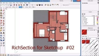 RichSection plugin for Sketchup video 02 [upl. by Notsahc]