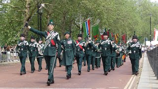 The Band Bugles Pipes and Drums of the Royal Irish Regiment  Combined Irish Regiments Cenotaph [upl. by Ynabla321]