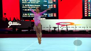 SARAIVA Flavia BRA  2019 Artistic Worlds Stuttgart GER  Qualifications Floor Exercise [upl. by Cas586]