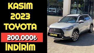 KASIM 2023 TOYOTA COROLLA CROSS 200000₺ UCUZLADI [upl. by Nuhsed]