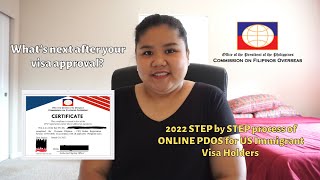 2022 STEP BY STEP ONLINE PDOS for US IMMIGRANT VISA  CFOPDOS [upl. by Crosse]