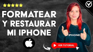 Cómo FORMATEAR y RESTAURAR tu iPhone iPad o iPod de Fábrica  📱 Hard Reset 📱 [upl. by Aschim]