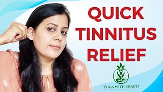 Tinnitus Quick relief with easy Acupressure Therapy Yoga Breathing amp Mudra Therapy  Ear problems [upl. by Christoph]