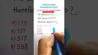 CodingDecodingReasoning Easy Tricks1 [upl. by Noyahs]