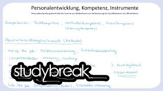 Personalentwicklung Instrumente Kompetenzen  Personalmanagement [upl. by Sirmons968]