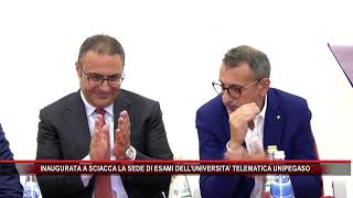 INAUGURATA A SCIACCA LA SEDE DI ESAMI DELLUNIVERSITA TELEMATICA UNIPEGASO [upl. by Aivekahs]