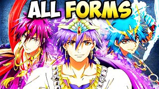 Sinbad All Transformations Ranked and Explained  Magi Sinbad All Djinn Equips [upl. by Valerio]