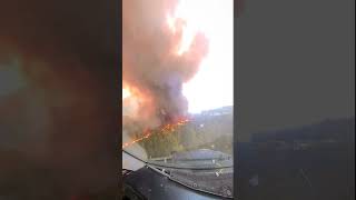 Firefighting Planes Drop Water on fire in Portugal [upl. by Able11]