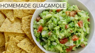 HOWTO MAKE HOMEMADE GUACAMOLE  easy guacamole recipe [upl. by Weir]