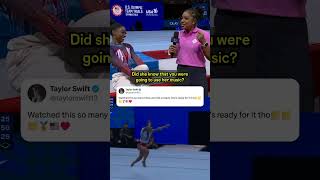 Simone Biles is a Swiftie🤩⭐✨ [upl. by Gut]