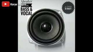 unboxing speaker 3 inch subwoofer bass dan vocal 4 OHM 10 WATT [upl. by Koppel514]