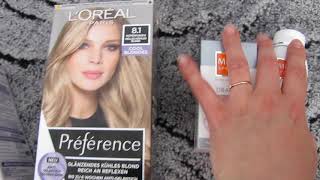 włosowo  sama farbuję włosy cz 1  LOreal Preference 81 Kopenhagen  Merz Spezial suplement [upl. by Cuttie]