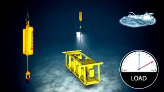 Subsea installation with Cranemaster passive heave compensator [upl. by Lodie552]