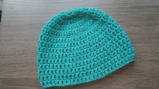 Gorro basico a crochet TODAS LAS TALLAS [upl. by Hassett]