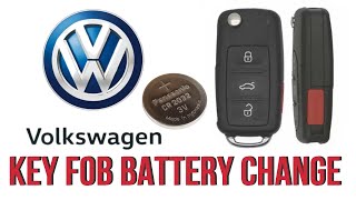 VW Key Fob Battery Replacement DIY 20112018 [upl. by Arvie]