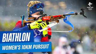 Biathlon  Womens 10km Pursuit  Full Replay  Beijing2022 [upl. by Oflodor443]