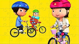 Riding A Bike Song  Little Baby Bum Puzzle Game [upl. by Nai509]