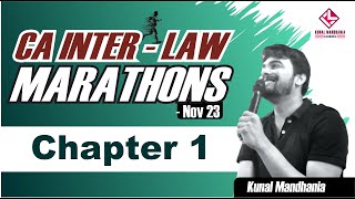 Chapter 1  Preliminary  Marathon Revisions  Nov 23 CA Inter law  CMA Law  Kunal Mandhania [upl. by Nylatsirk]