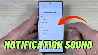 How to Change NOTIFICATION SOUND for Messages on Samsung Galaxy S23 S23 amp S23 Ultra [upl. by Omissam776]